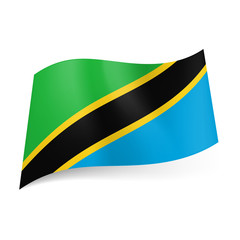 State flag of Tanzania.