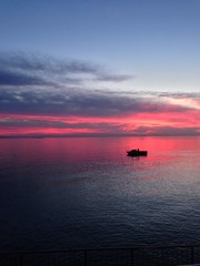 tramonto al mare