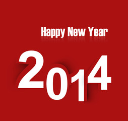 Creative happy new year 2014 colorful background