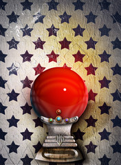 Red crystal ball