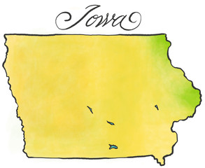 Iowa map