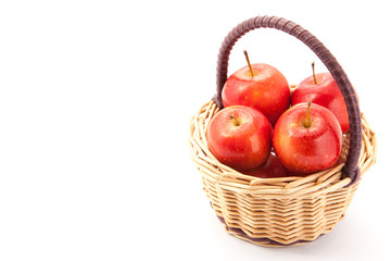 small apples that was placed in a basket