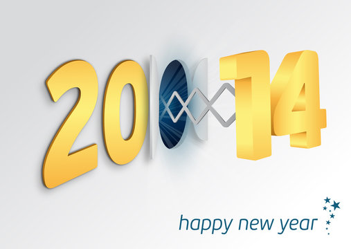2014 Greeting card - Happy New Year