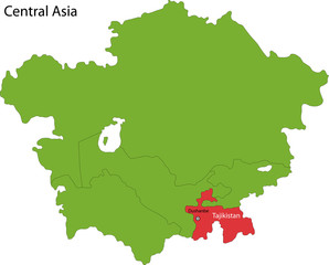 Tajikistan map