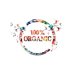 Abstract background with hummingbirds