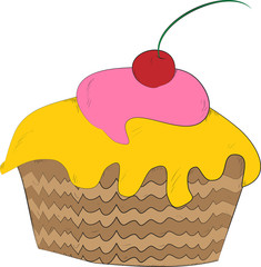 Cupcake with a Cherry on Top