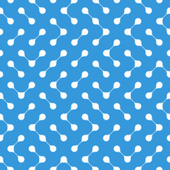 Connected drops seamless pattern