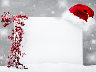 Voucher for christmas with mitre