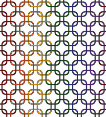 Gay Pride Color Interlaced Squares Textured Fabric Background