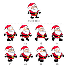 Santa Claus walking frames.