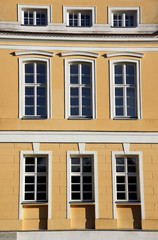 facade of baroque palace in Rogalin, Poland