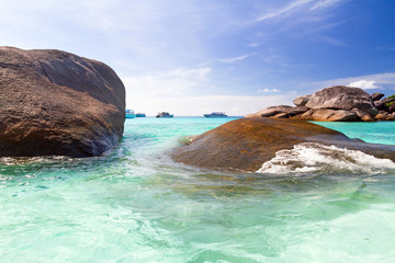 Fototapeta premium Paradise lagoon of Similan islands in Thailand
