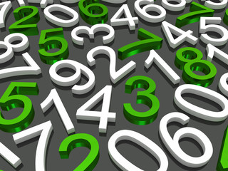 Background of numbers