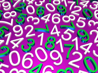Background of numbers