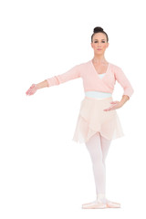 Serious gorgeous ballerina posing for camera © lightwavemedia