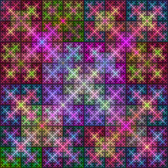 Square fractal background