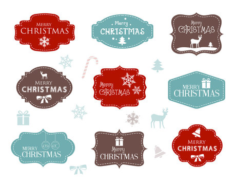 Collection of Christmas Labels