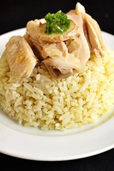 rice steamed with chicken