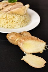 rice steamed with chicken