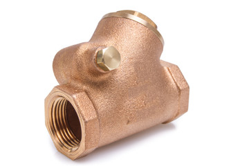 Fittings for water pipe brass joint. close-up