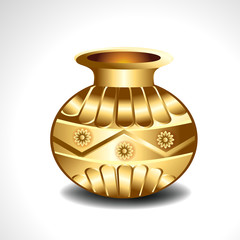 Vector Golden Pot