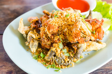 Fried frog