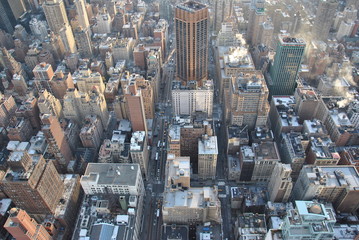 Fototapeta na wymiar New York City dall'alto