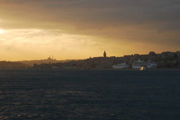 Fototapeta premium Istanbul sunset