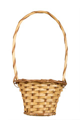 empty basket isolated on white background