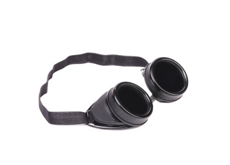 Side view of welding glasses.