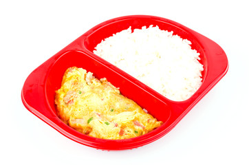 Omelets shrimp