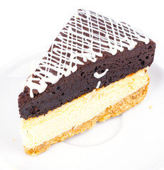 Brownie cheese cake