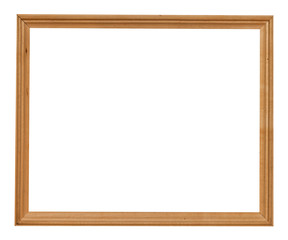 narrow brown wooden picture frame