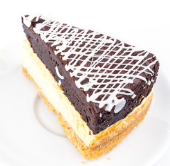 Brownie cheese cake
