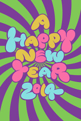 年賀状2014『A HAPPY NEW YEAR』