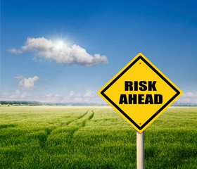 Obraz premium risk ahead,
