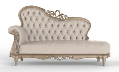 white leather sofa
