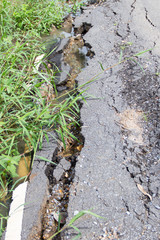 cracked road