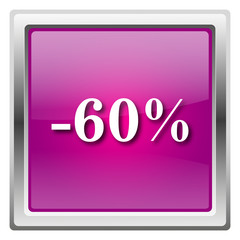 60 percent discount icon
