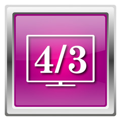 4 3 TV icon