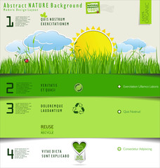 Fototapeta premium Modern nature Design Layout