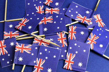 Australian toothpick flags background