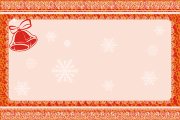 Red Christmas frame