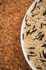 Brown and wild rice