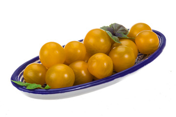 Yellow cherry tomato