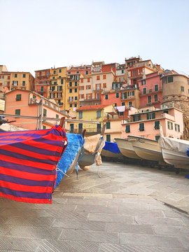 Boote von Manarola
