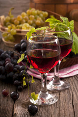 Grapes and wine