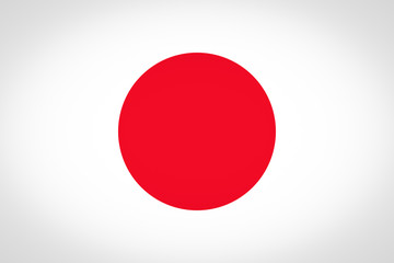 Flag of Japan vignetted - obrazy, fototapety, plakaty