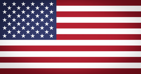 Flag of the USA vignetted - obrazy, fototapety, plakaty