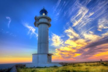 Barbaria Berberia Cape Lighthouse Formentera sunset